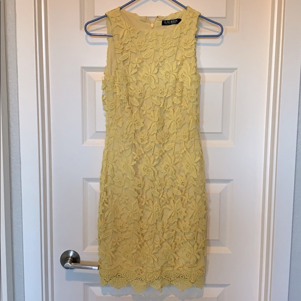 Yellow floral dress